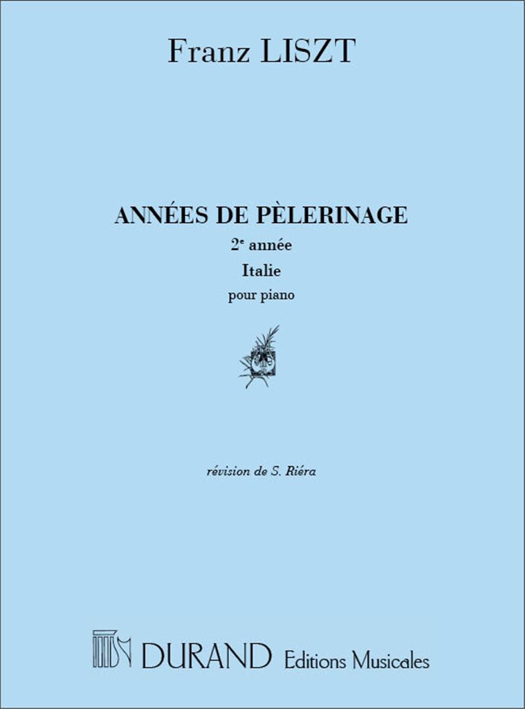 Annees De Pelerinage 2 Annee Italie